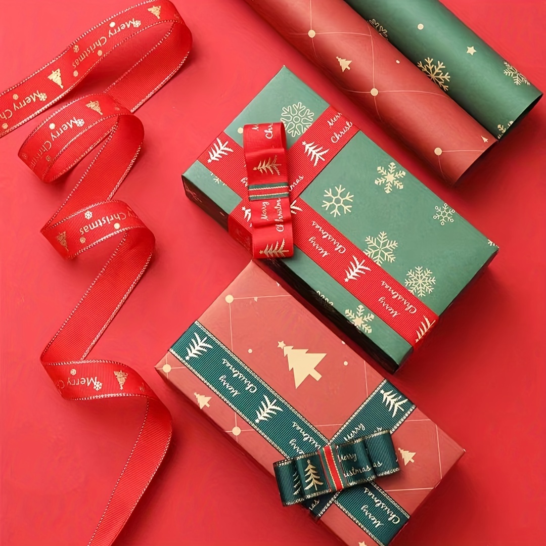 10pcs Glossy Copper Paper Christmas Gift Wrapping Paper Christmas Gift  Decorative Paper Tissue Paper Packaging 50X70CM