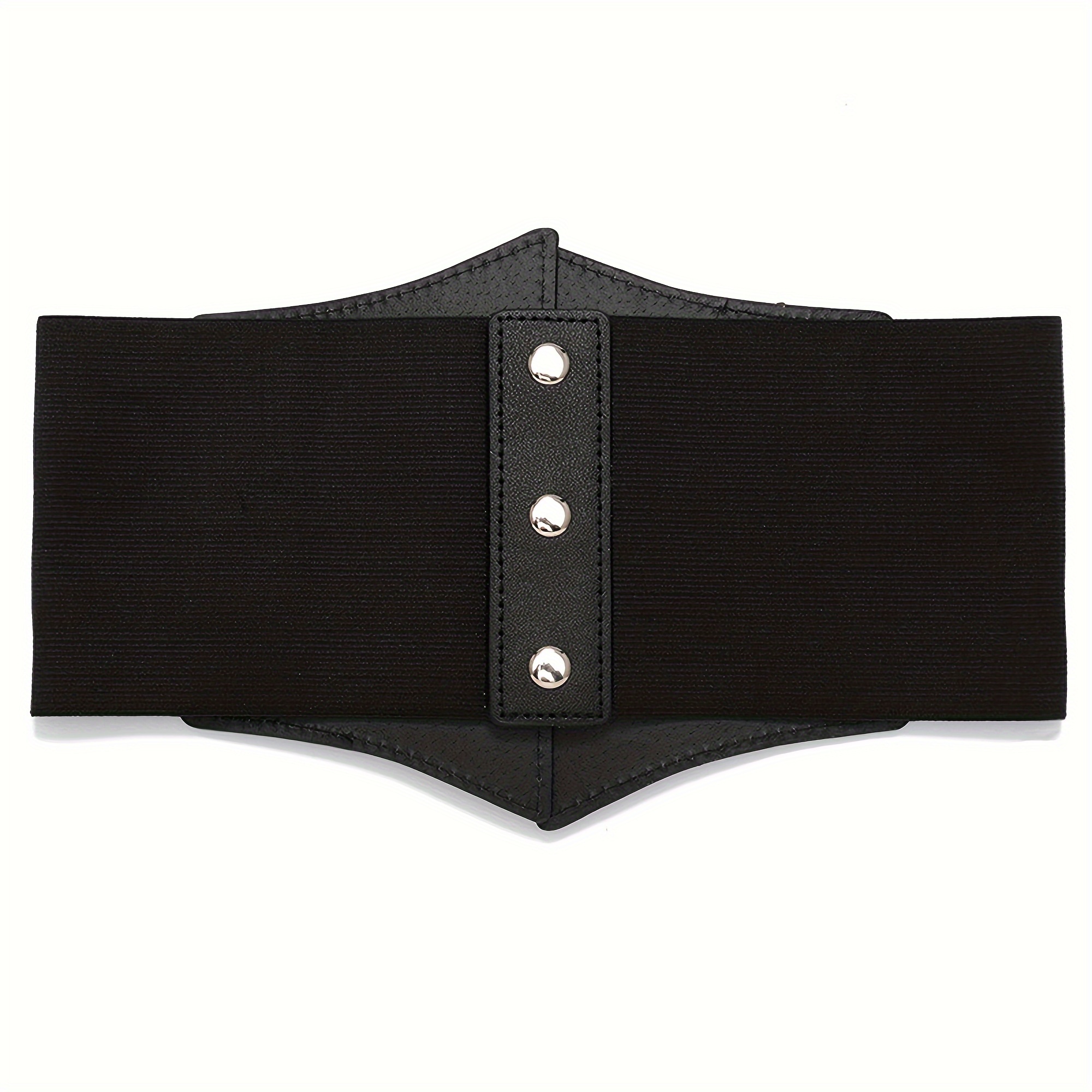Gothic Bowknot Lace Belt Black Elastic Wide Corset Waistband - Temu Canada