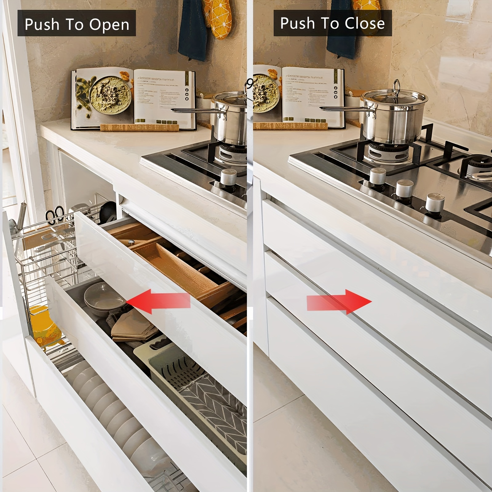 Magnetic Push Latches Cabinets Leiry Push Open Cabinet - Temu Canada