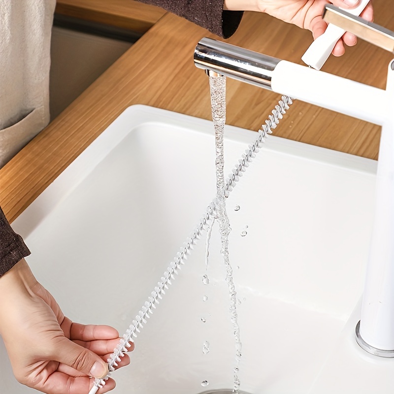 2 PCS Easy Snake Clog Remover Bathroom Sink Shower Bathtub Clogged