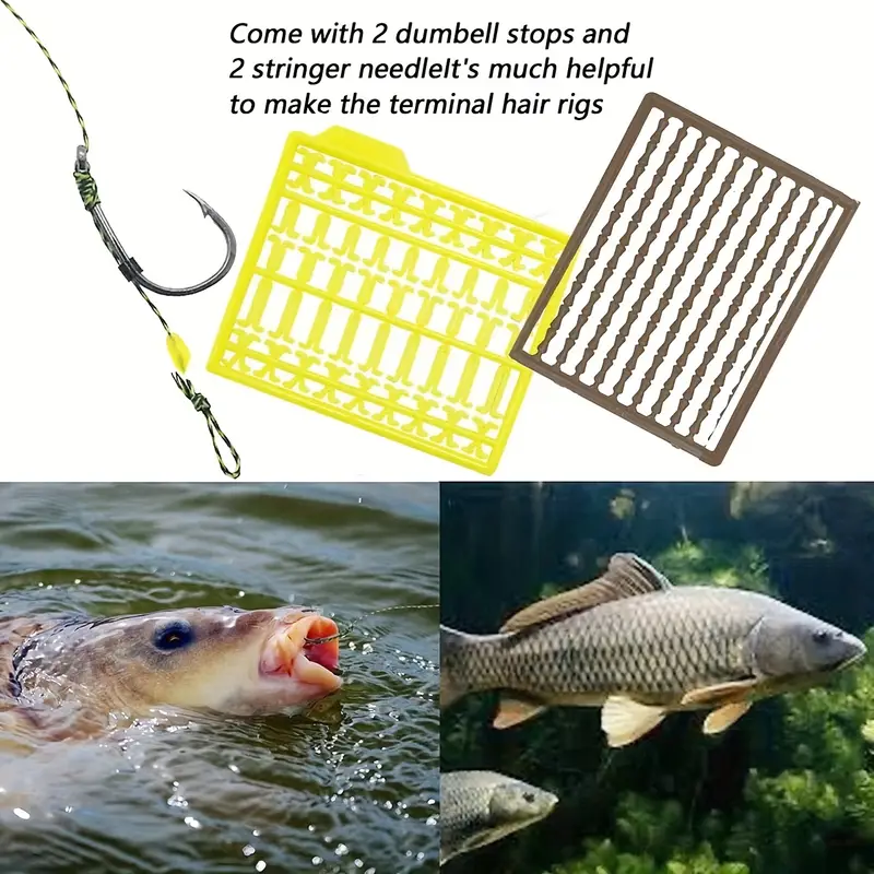 Carp Fishing Hair Rigs High Carbon Steel Barbed Hook Rolling - Temu