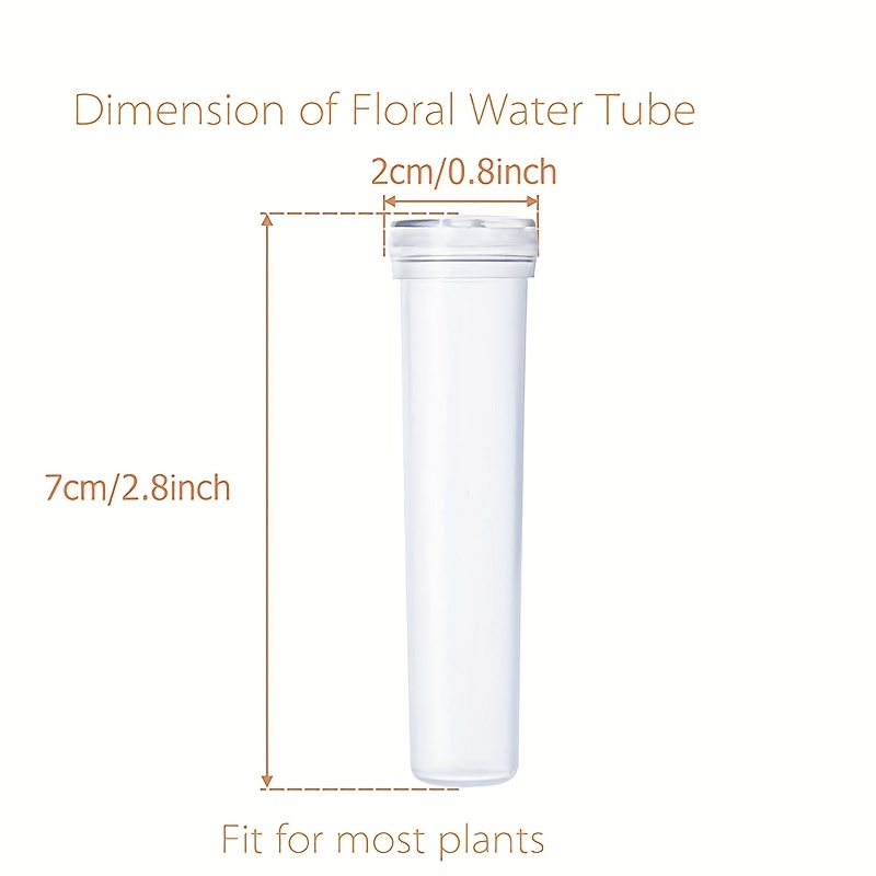 Stem Water Tubes For Flowers, Clear Vials For Floral Arrangements, Florist  Supplies - Temu Czech Republic