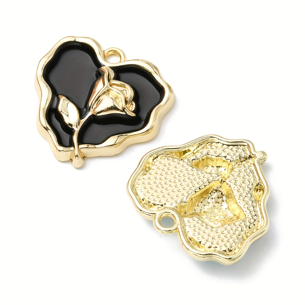 Mixed Random 10-200pcs KC Series Alloy Pendant Rose Golden Multi Style  Charms Bulk For DIY Necklace Bracelet Jewelry Accessories
