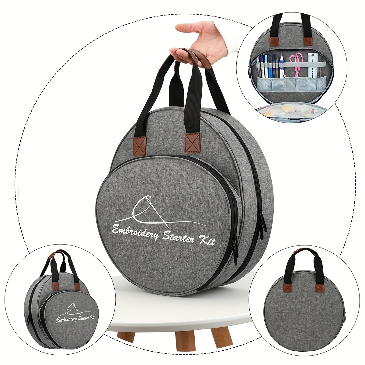 Portable Embroidery Storage Bag National Style Backpack - Temu