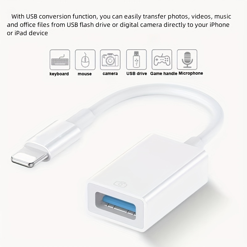 Compra 2 Obtén 1 Cable USB Gratis para iPad Mini 1 2 3 4 Cargador de  Sincronización de Datos