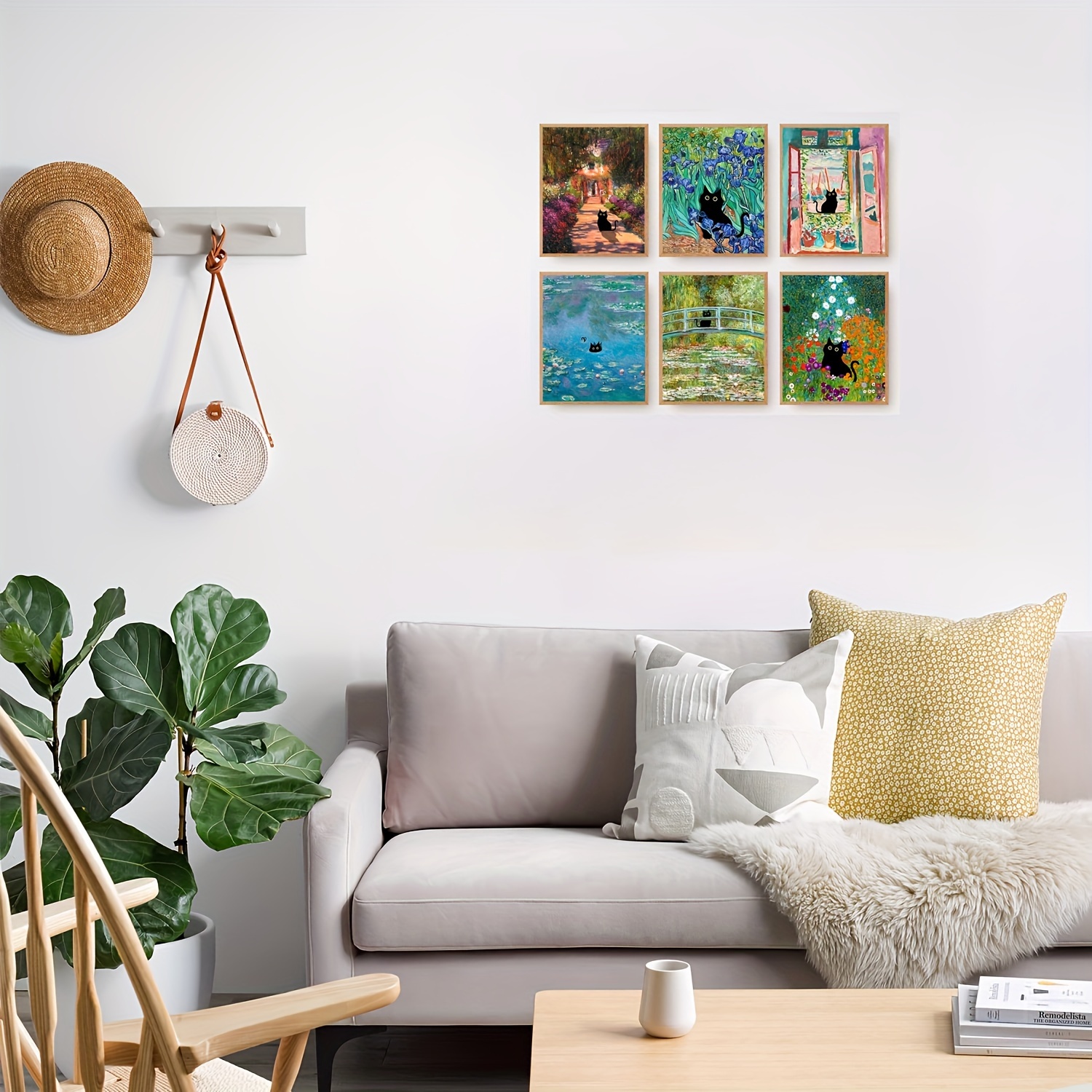 Set 3 Stampe Artistiche Matisse Su Tela - 30x40 Cm, Per Soggiorno O Camera