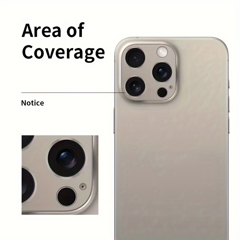  TIUYAO Protector de lente de cámara para iPhone 15 Pro Max/iPhone  15 Pro, protector de lente de cámara de vidrio templado, anillo de lente de  aleación de aluminio, cubierta de cámara