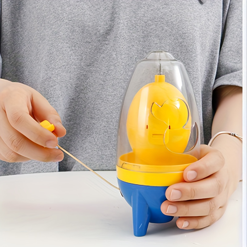 Egg Yolk White Mixer Scrambler Shaker Hand Pull Type Manual Blender Spinner