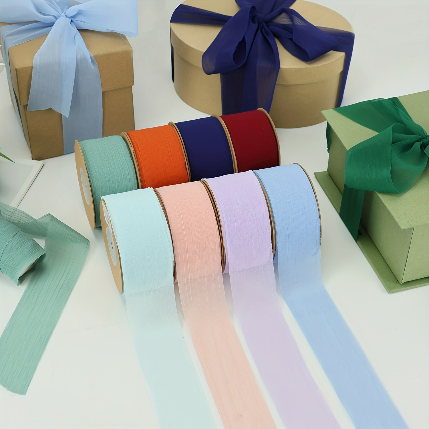 Christmas Flower Gift Wrapping Ribbon Business Gift Box - Temu