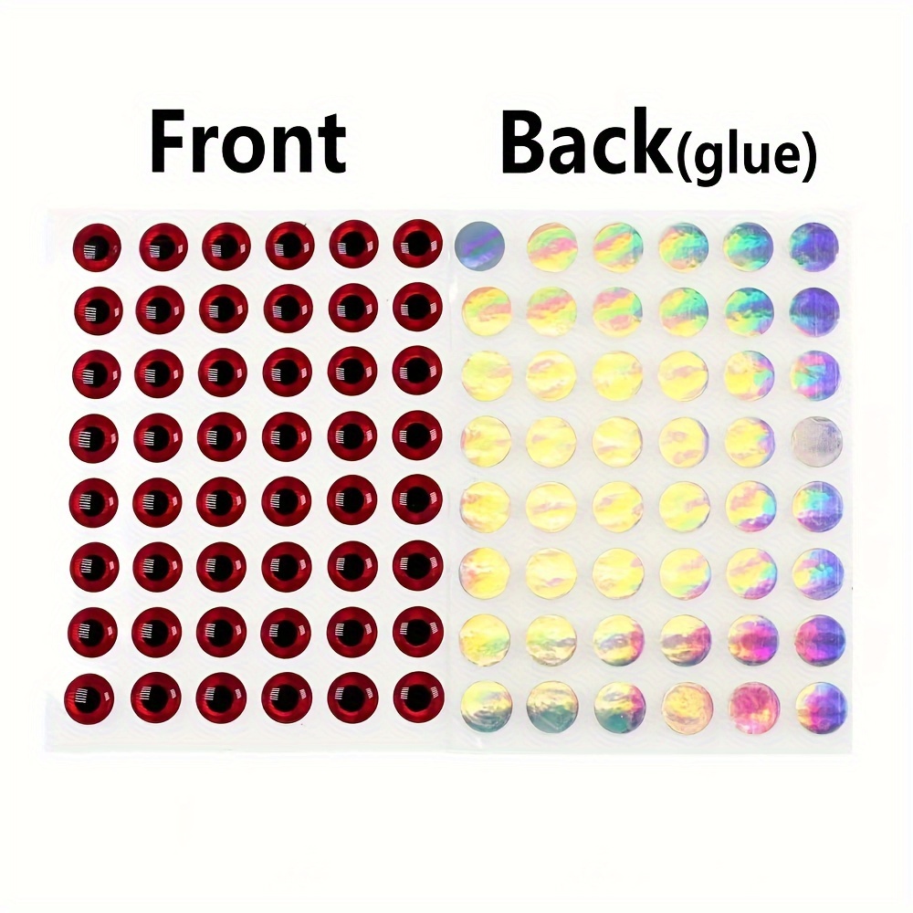 Mixed Color Holographic Epoxy Fish Eyes Diy Lures Jig Fly - Temu Canada