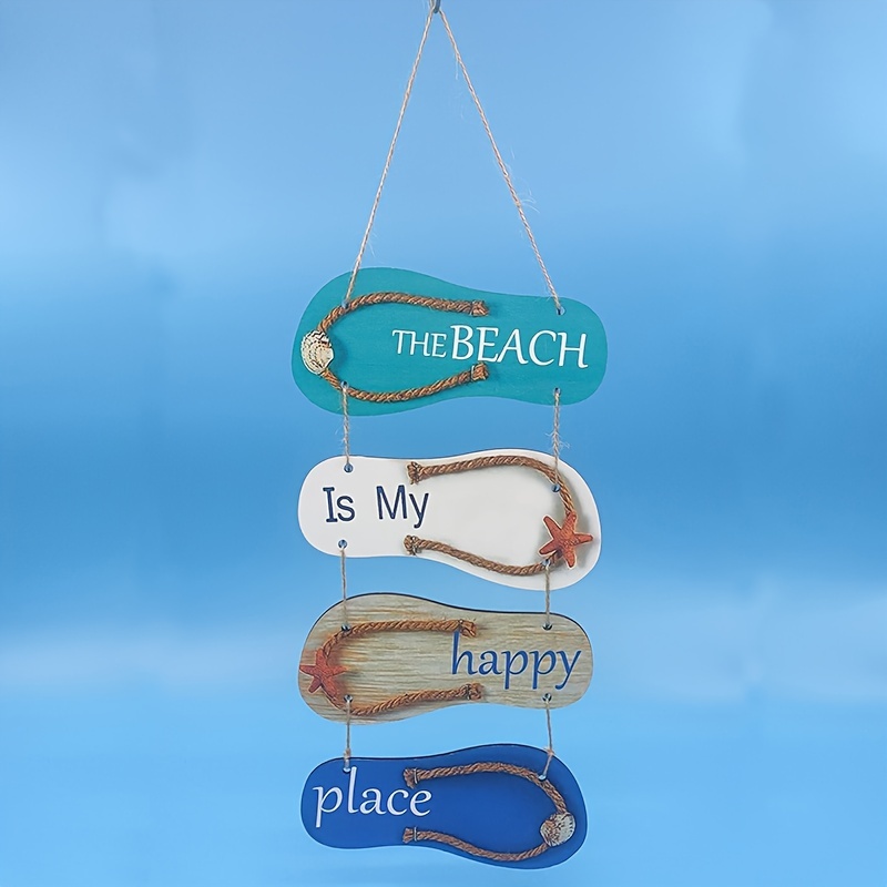 cozy beach wooden wall hanging place