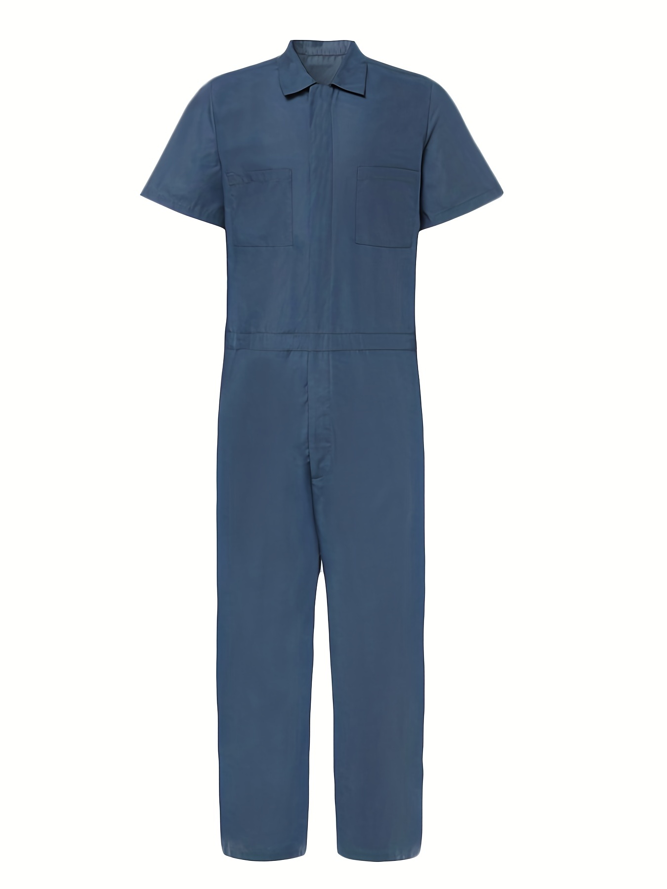Men's Work Overalls Relaxed Fit Long Sleeve Coverall Button Down  Multi-Pocket Denim Cargo Workwear Jumpsuits
