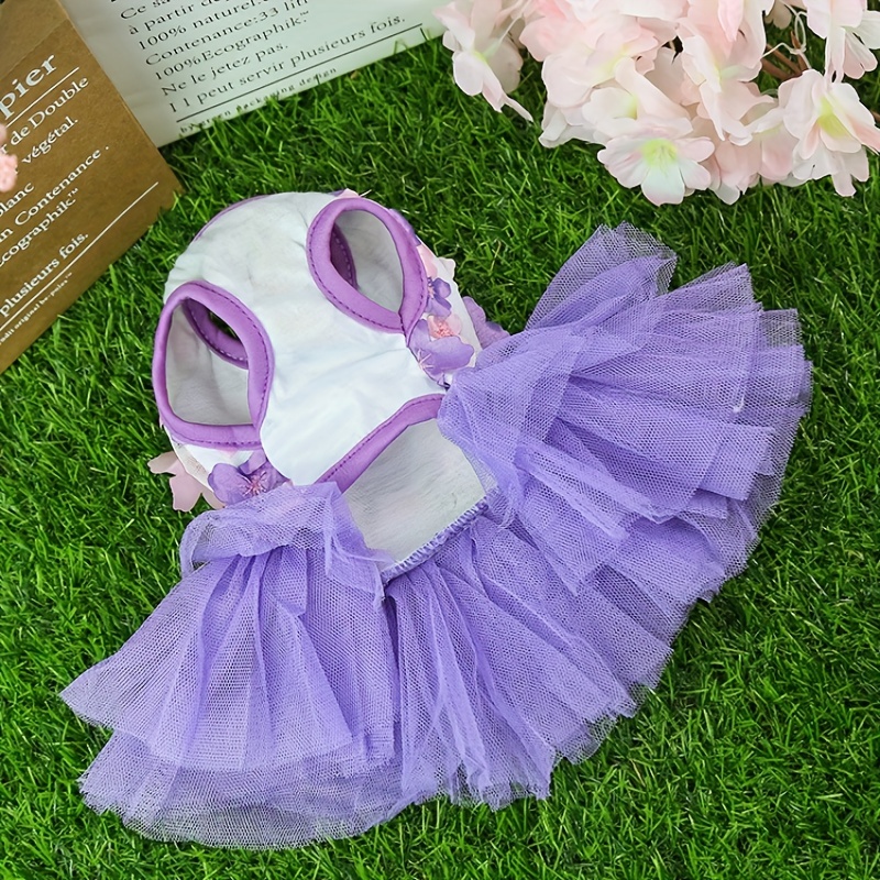 Dog Tutu Dress Clothing Dog Cute Summer Cotton Pet Pet Spring