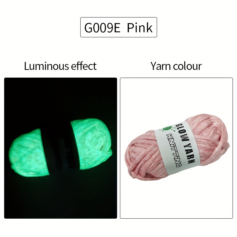 Weave Sewing Knitting Wool Glow in the Dark Hand Knitted Luminous Chunky  Yarn