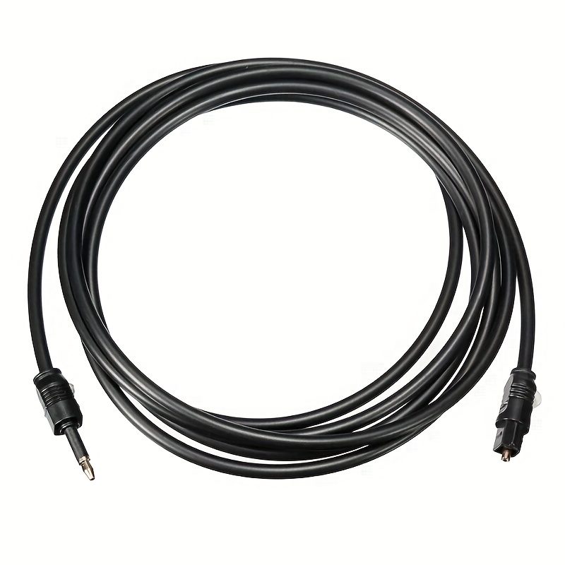 TNP - Cable de audio óptico digital Toslink a Toslink de alta calidad (3  pies) – Cable de cable estándar Toslink a Mini Toslink macho conector