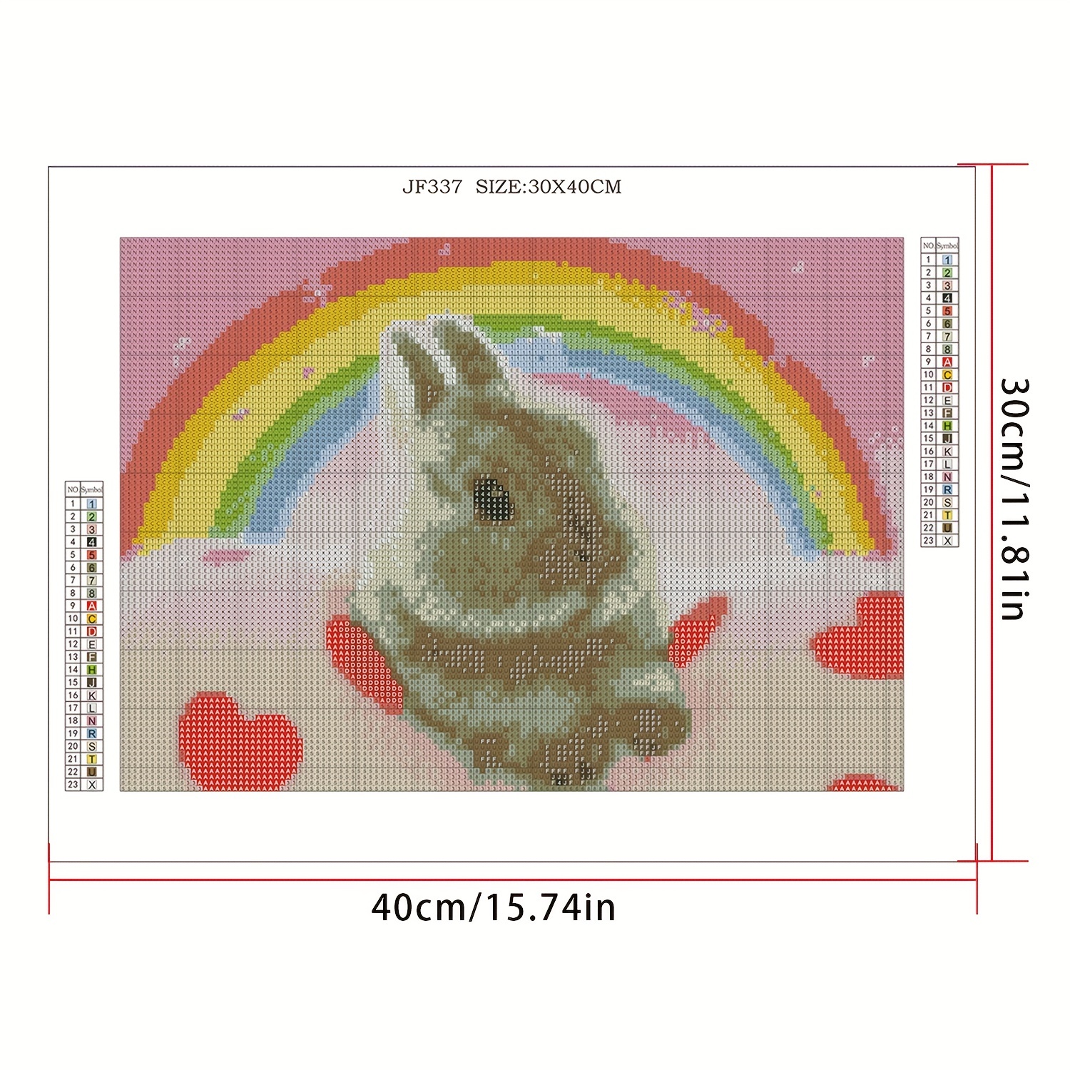 5d Full Square Diamond Painting Diy Rabbit By Number - Temu