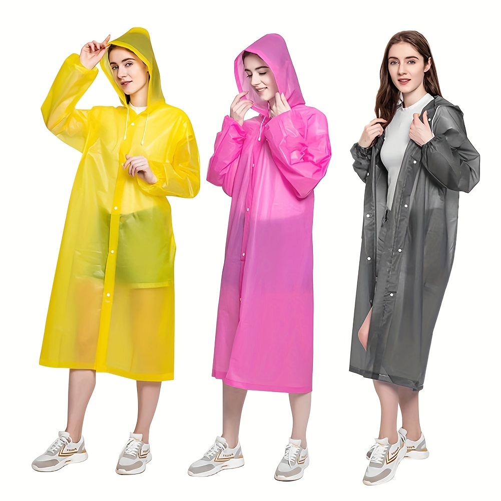 1pc outdoor raincoat reusable raincoat to stay dry and stylish for both men and women