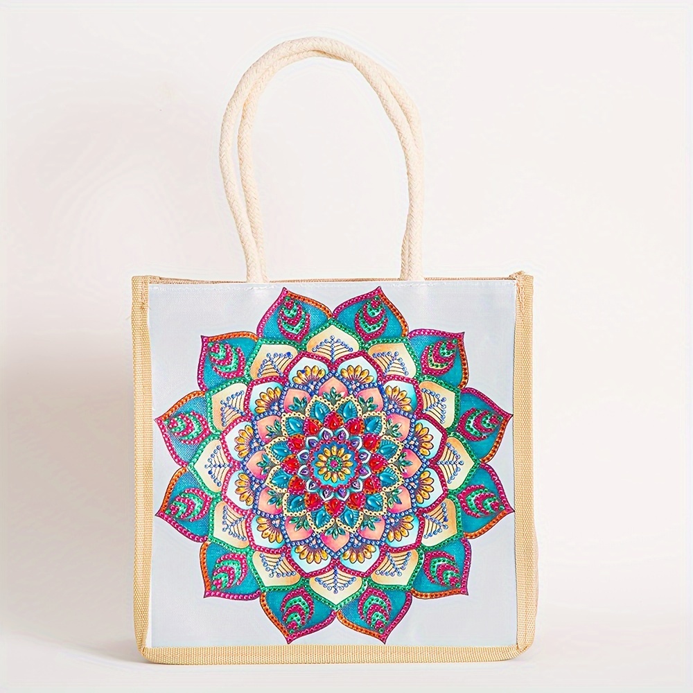 5d Special shaped Crystal Diamond Painting Mandala Bag - Temu