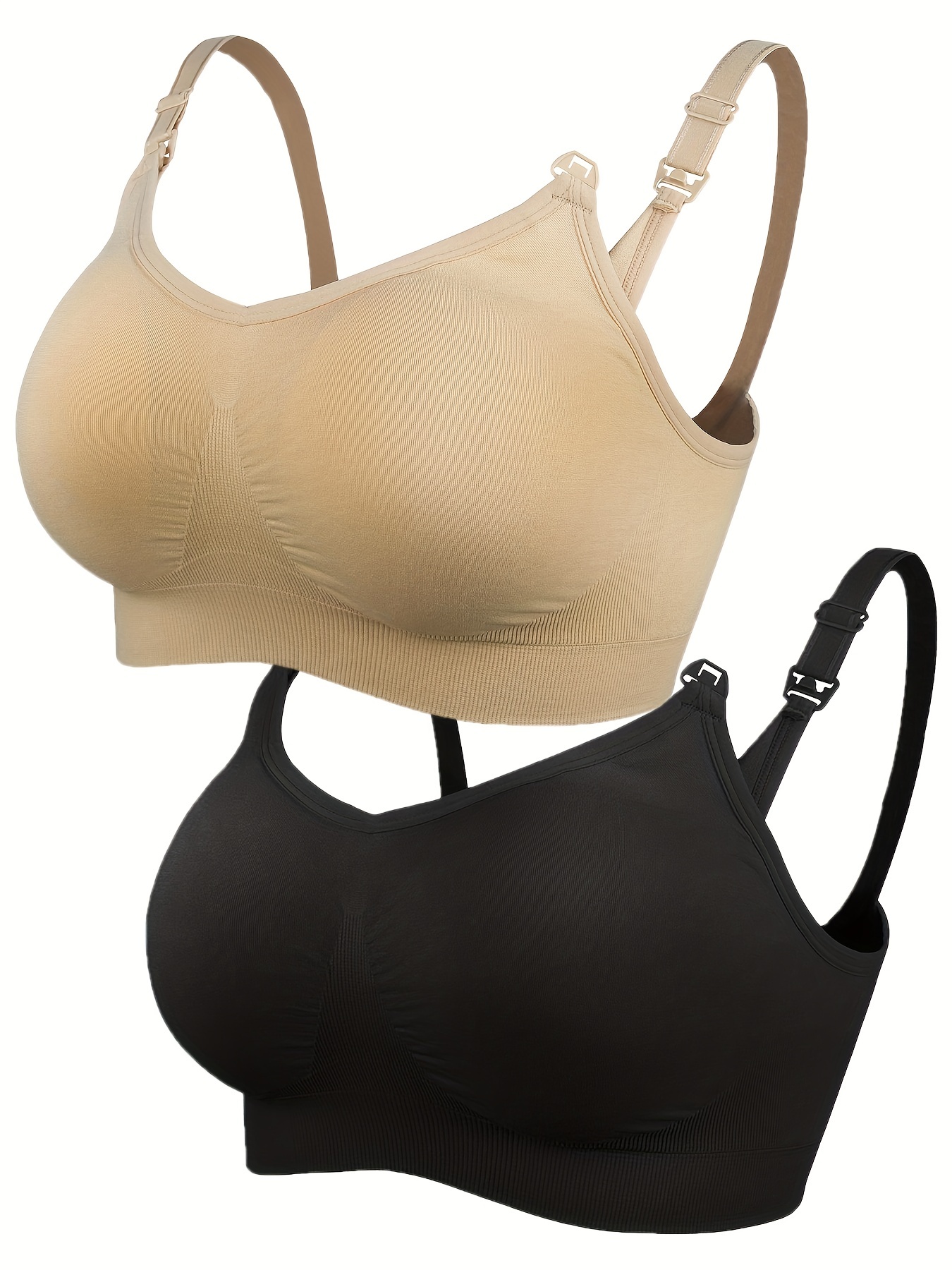 Women's Maternity Solid Bra Breast Feeding Underwear - Temu