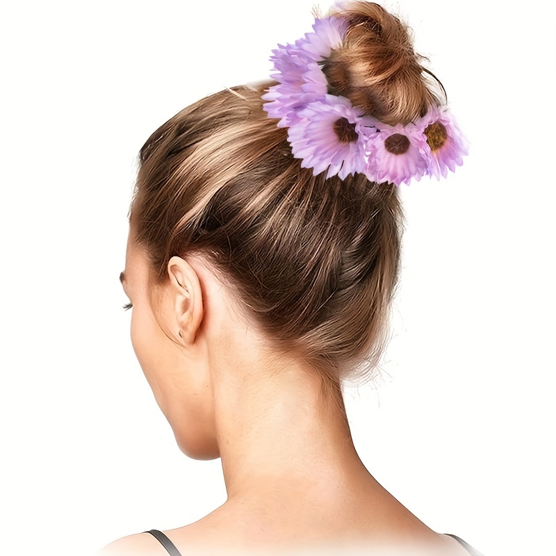 Boho Sunflower Hair Tie Elastic Hair Accessories