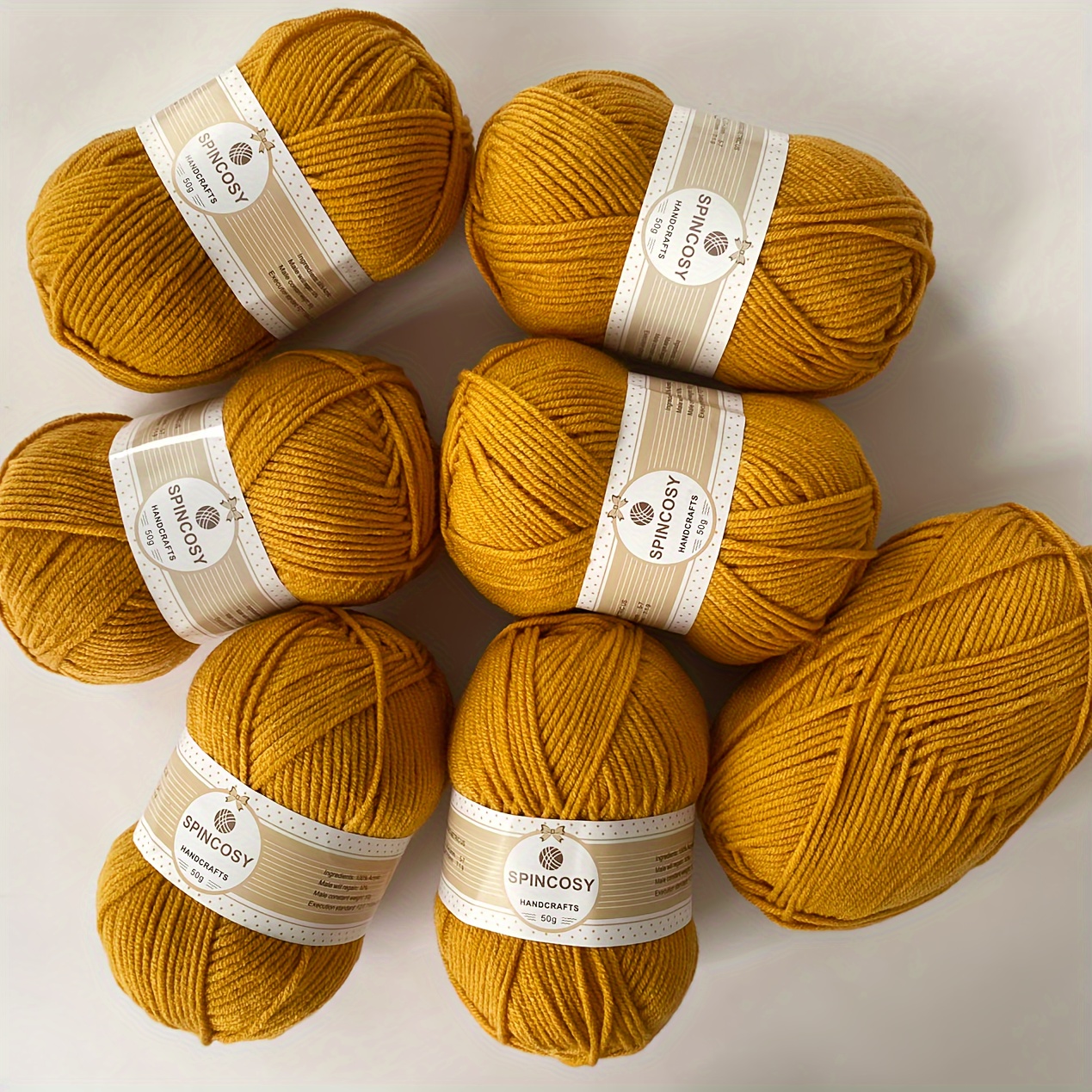 50% Wool Yarn for Crocheting,Thick Yarn for Crocheting,Crochet Yarn for  Crocheting,Yarn for Crafts,Crochet Yarn for Sweater,Scarf,Hat(Brown)