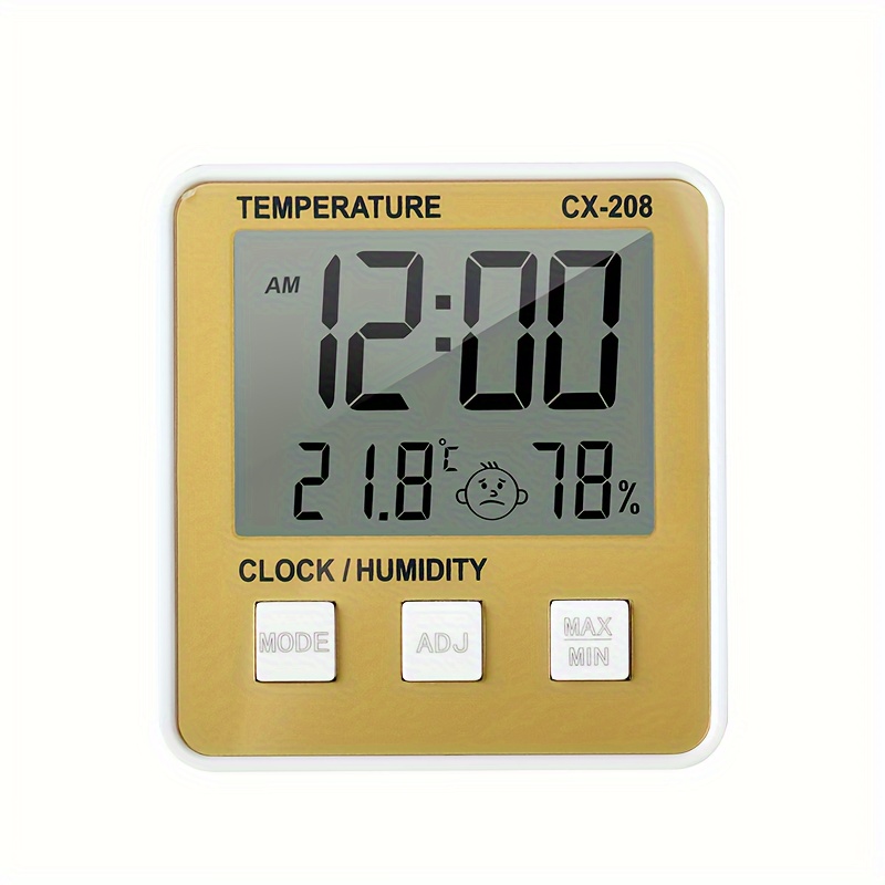 1PC Plastic Digital Hygrometer, Minimalist Indoor Thermometer Humidity Meter  For Home