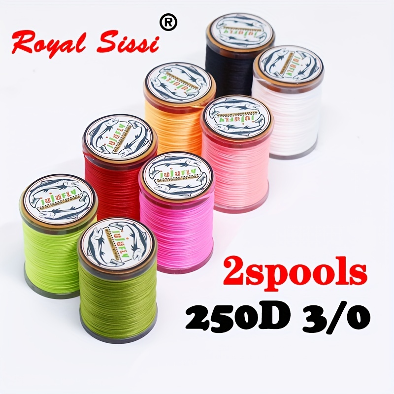 2 Spools 250d Durable Bait Tying Thread - Temu
