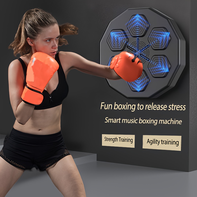 Smart Boxing Machine Portable Electronic Music Boxing Equipment Target  Punching Machine Bag Wall Mounted USB Charging Boxing Training with  Bluetooth