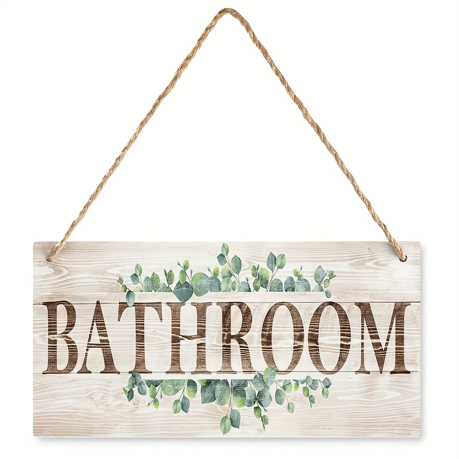 Wooden Board Farmhouse Bathroom Decor Wall Art Bathroom Sign - Temu