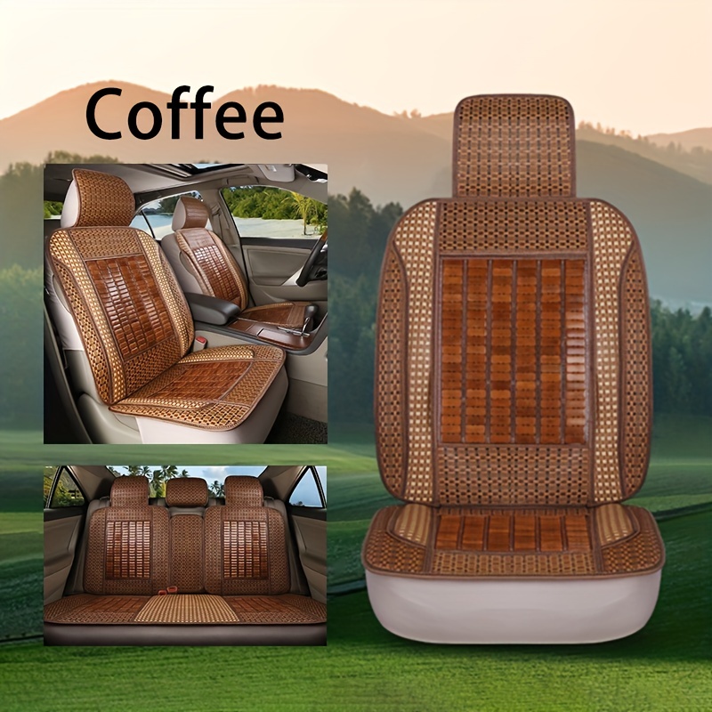 5 Seats Bamboo inclusive Car Seat Covers Auto Front Rear - Temu