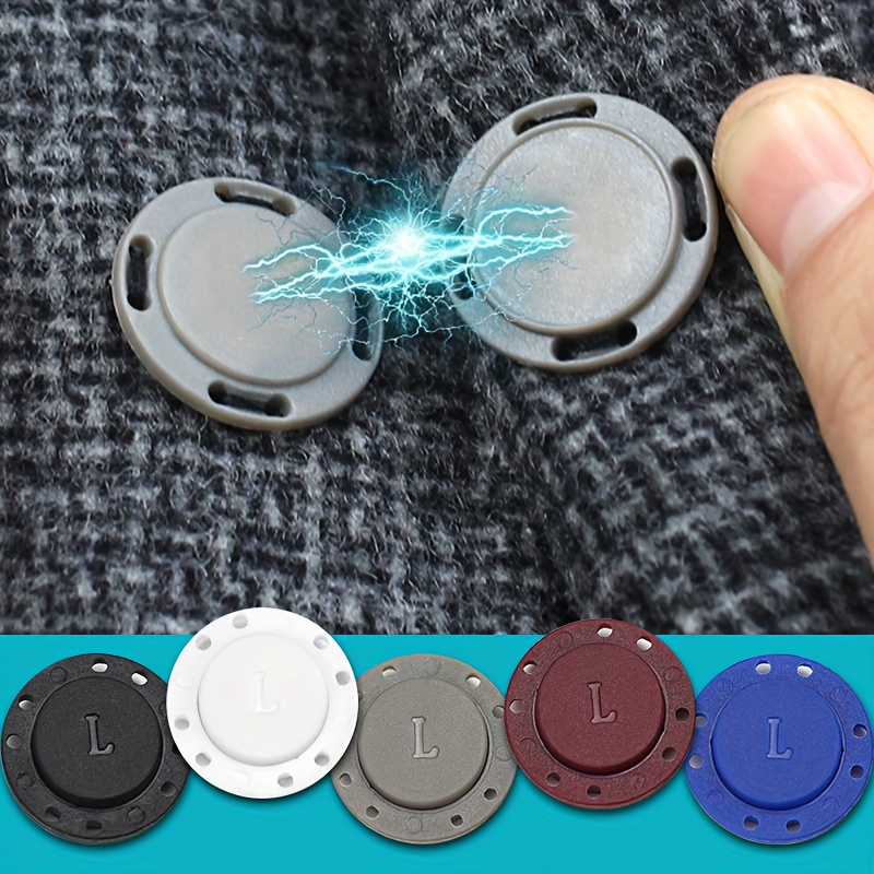 6 Pairs of DIY Cloth Buttons Clothing Magnetic Buttons Sweater Fastener 