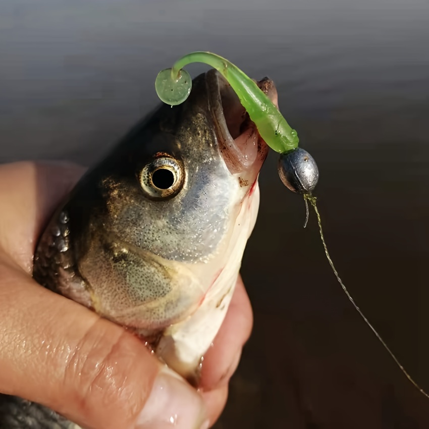 Soft Fishing Lure Mini Fishing Lure Soft Worms Bass Lure - Temu