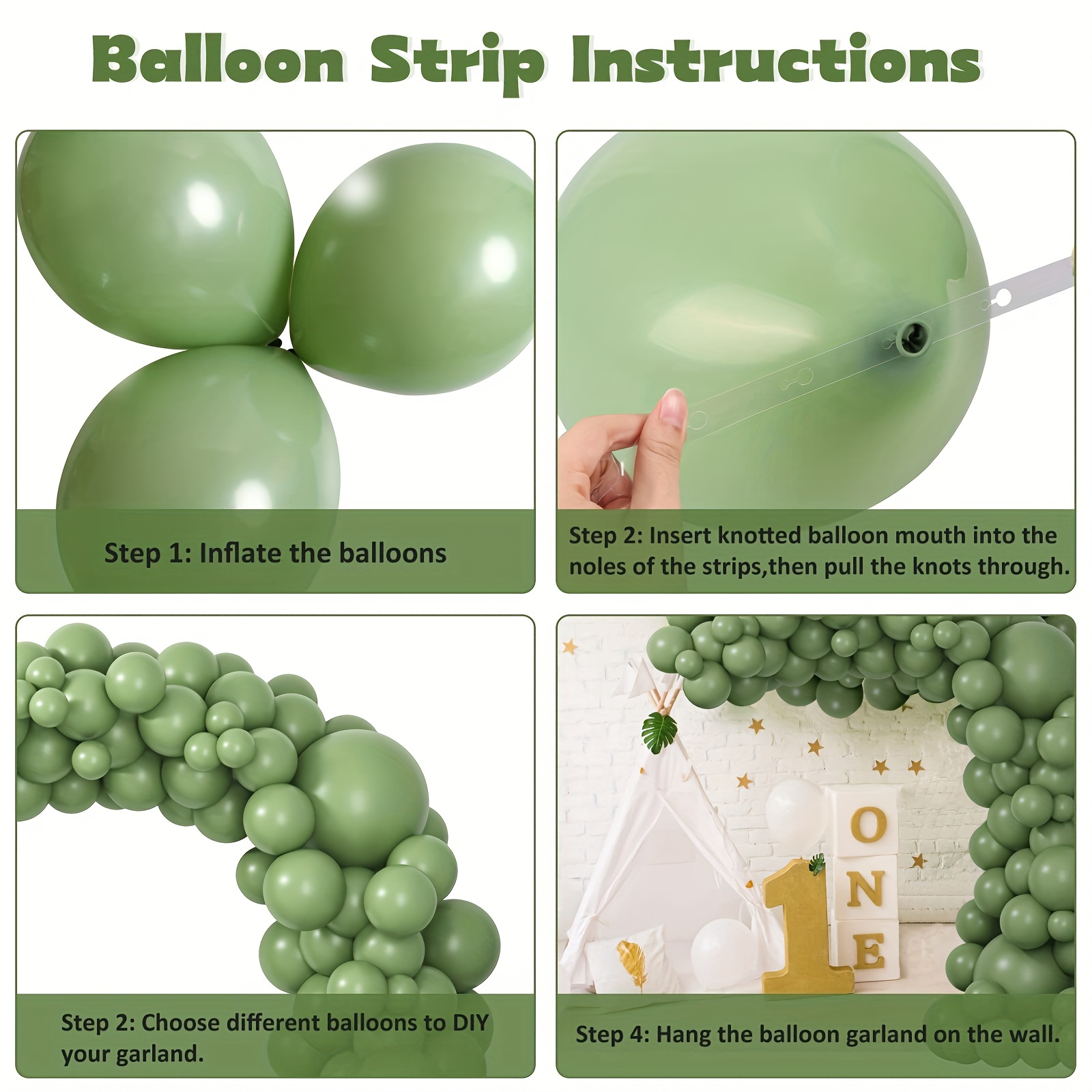 Celery Green Balloon Ribbon Green Balloon String Green 3/16