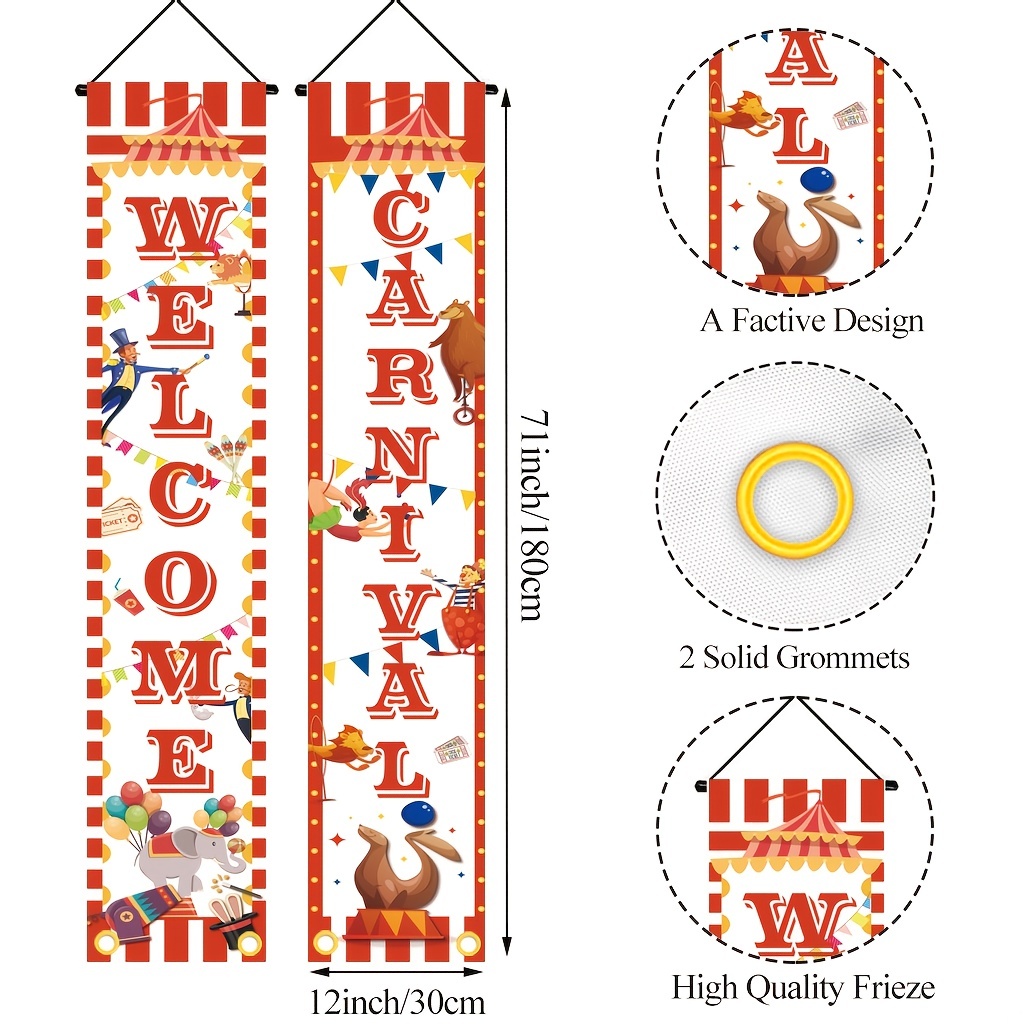 Printable Carnival Concessions Sign Template | Circus Party Decoration
