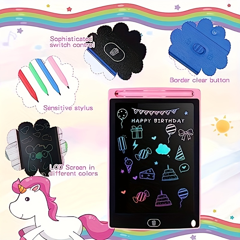 Electronic Drawing Board Writing Tablet For Kids Colorful - Temu