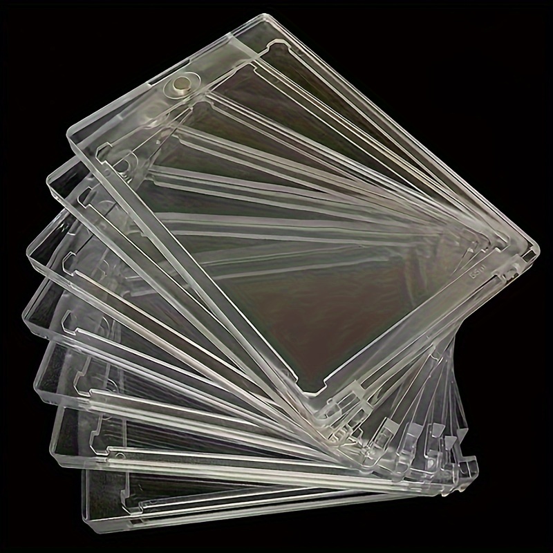 35 Pt Baseball Card Protectors - Magnetic Acrylic Hard Cards Sleeves Case  For Trading Cards Storage & Display - Temu