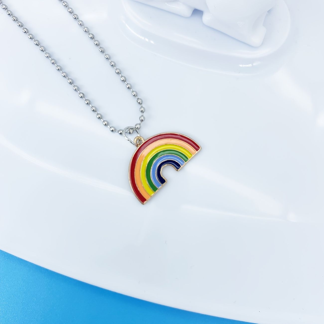 Cartoon Rainbow Sun Flower Unicorn Pendant Necklace For Baby Girls Toddler  Kids | Shop On Temu And Start Saving | Temu