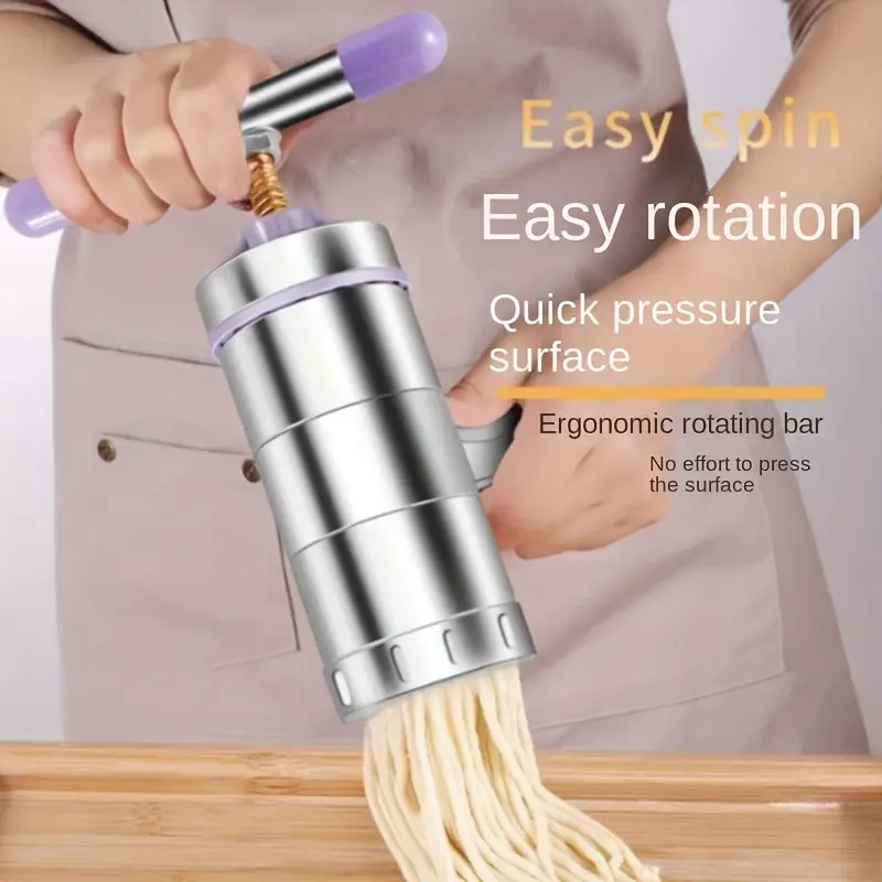 Manual Noodle Making Machine With 1/2/5 Noodle Mould Hand - Temu