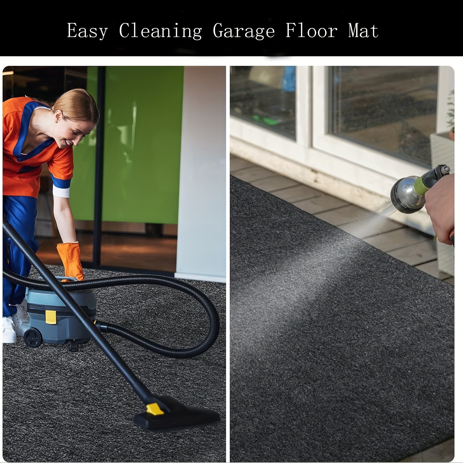 Garage Floor Mat Solid Color Carpet Lightweight Washable - Temu