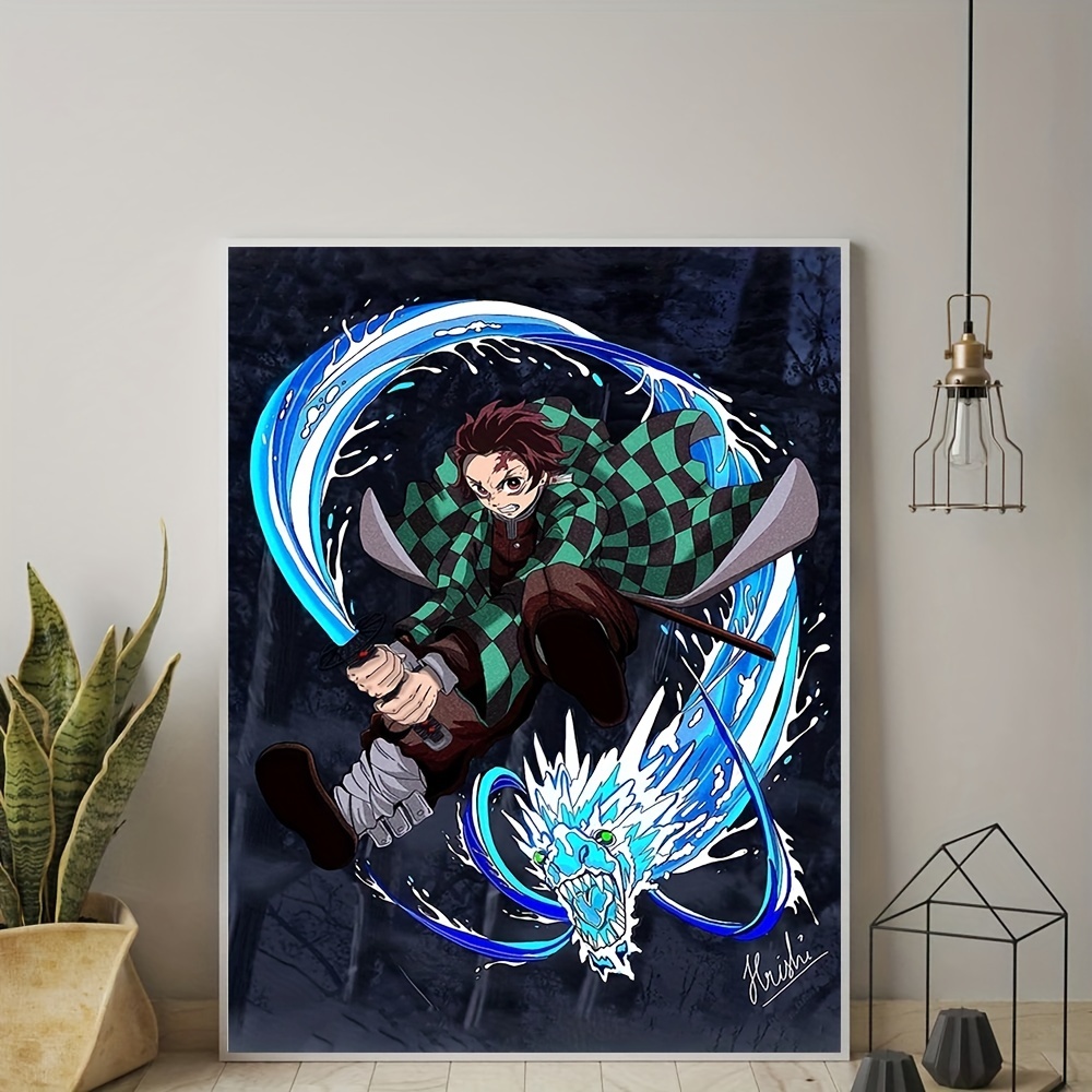 Demon Slayer Poster Wall Art Frameable Anime Posters Room Decor Gifts for  Christmas,Paintings Oil Painting Original Drawing Photo (20x30inch-Framed)