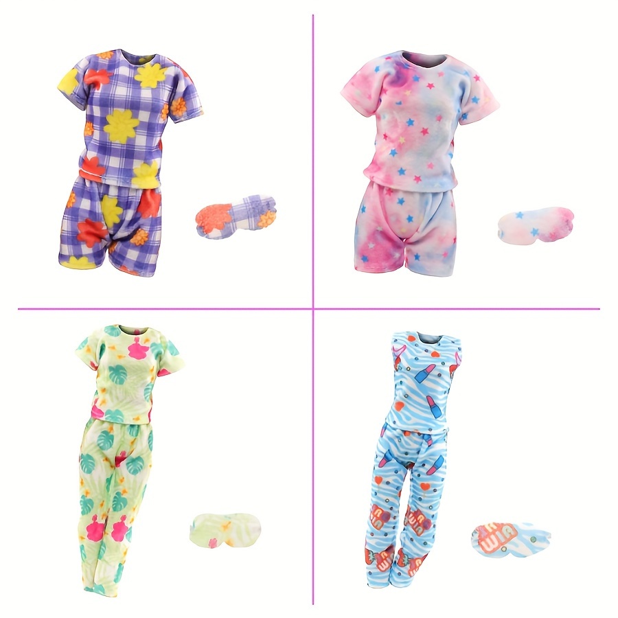  18 Inch Doll Clothes -Onesie Pajamas Fit 18 inch American Girl  Doll，Our Generation Doll and More (3sets) : Toys & Games