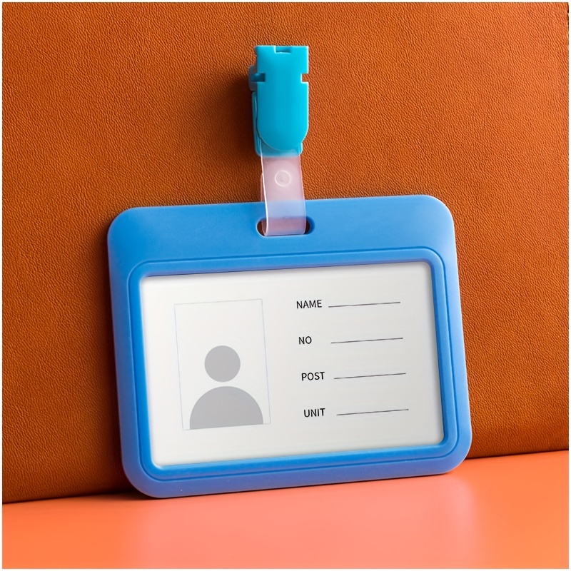 Transparent Plastic ID Card Holder, For Office and Schools