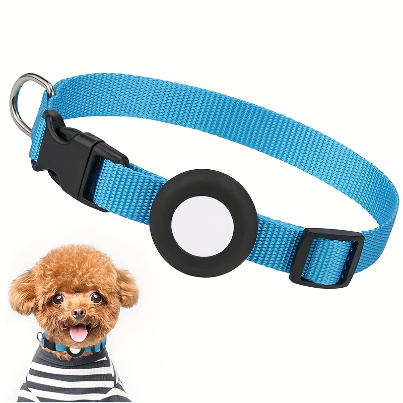 Rastreador GPS para perros, collar inteligente de seguimiento de mascotas  resistente al agua (solo iOS), sin tarifa mensual, collar reflectante con