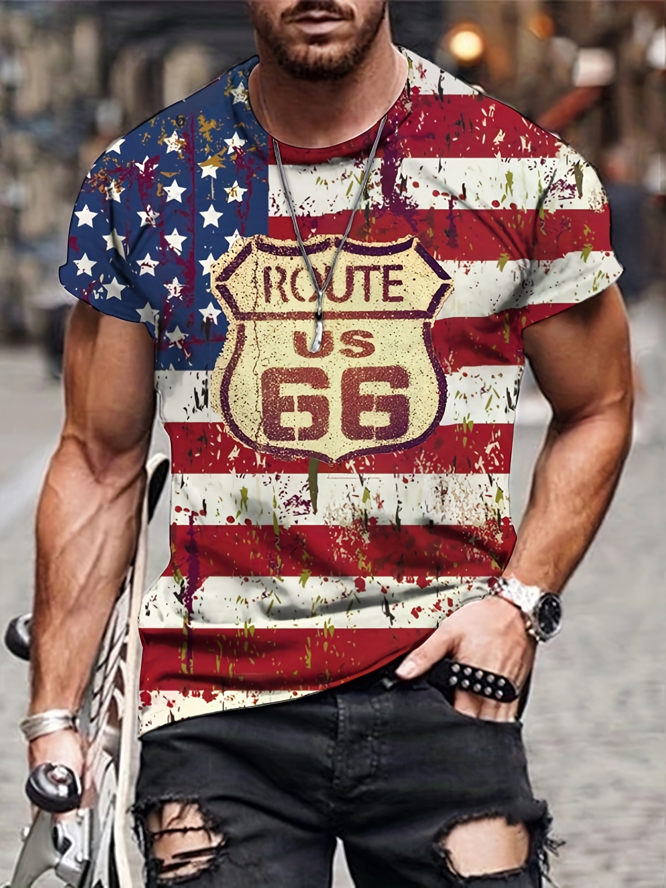 Men's American Flag Pattern Print Fashion Novelty Boxer - Temu