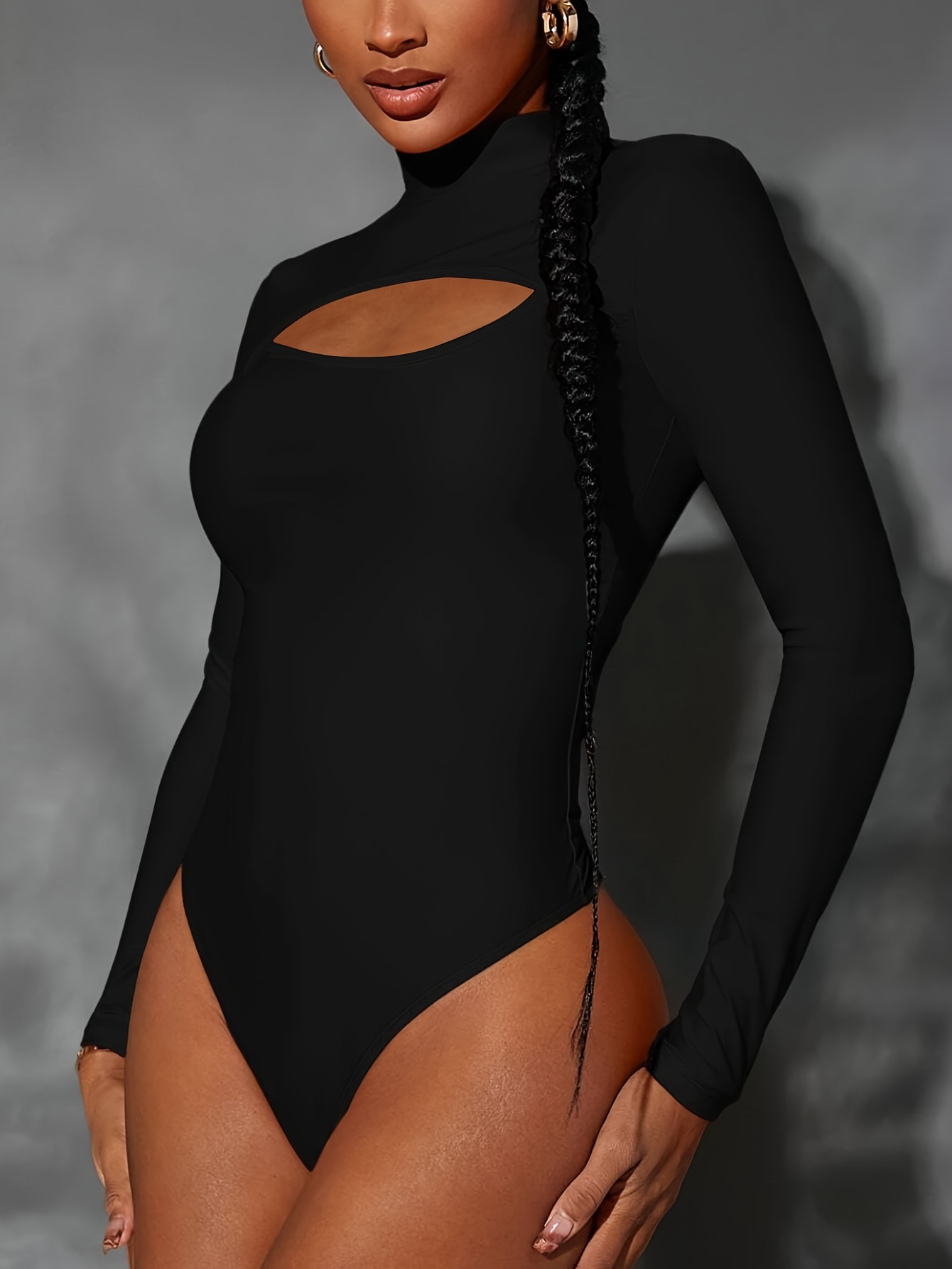 FeelinGirl Black Long Sleeve Tops Bodysuit for Women Body Sculpting Bodysuit  Corset Daily Top Thong Slim Body Shaper at  Women's Clothing store