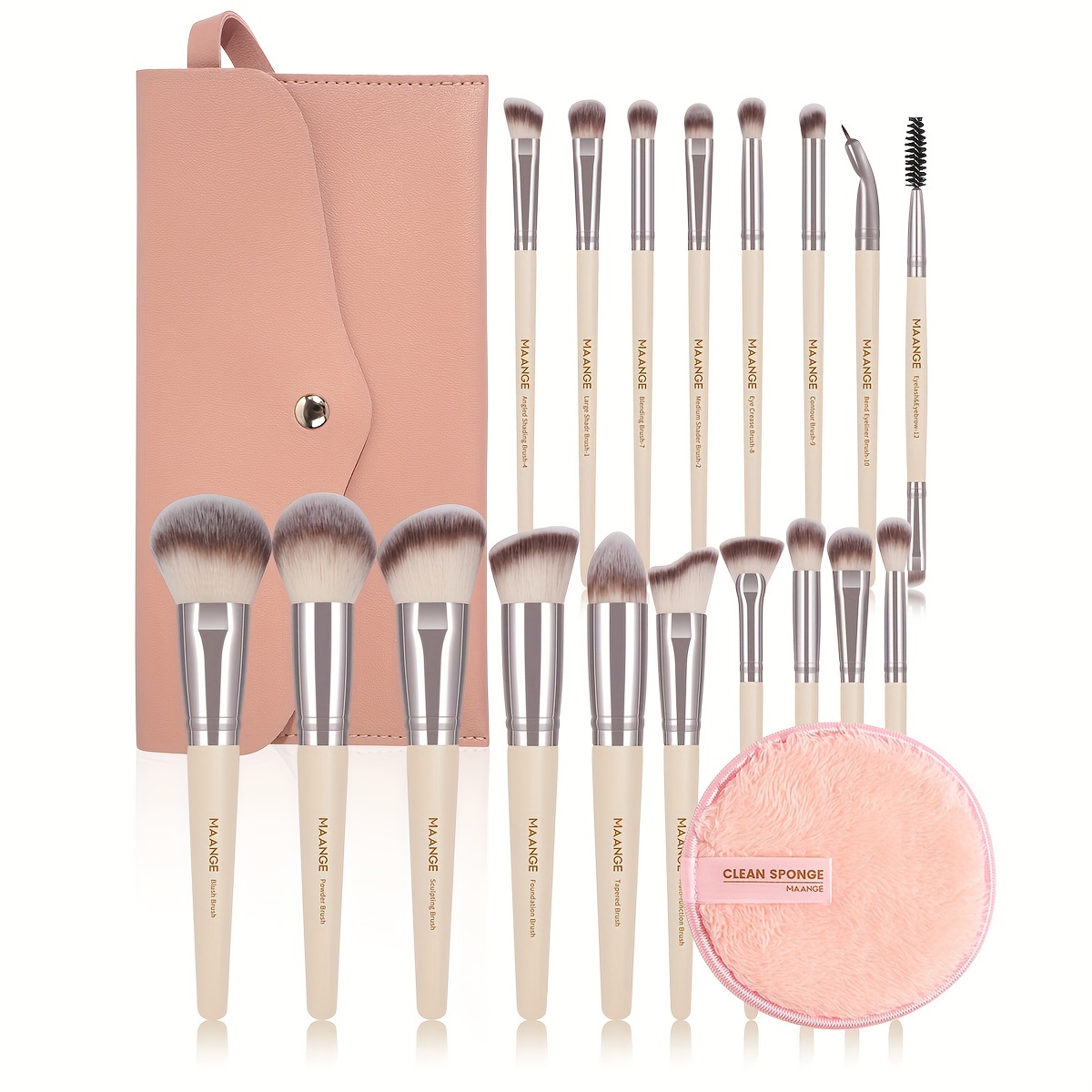 Professional Makeup Brushes From An Array Of Eyeshadow - Temu