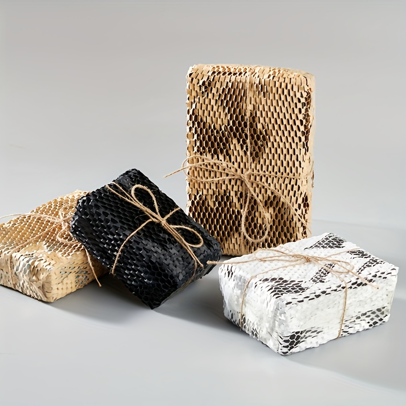 Kraft Paper with Honeycomb Design Stretch Material Colors Flower Gift Goods  Wrapping For Business Packing Cushioning Protection