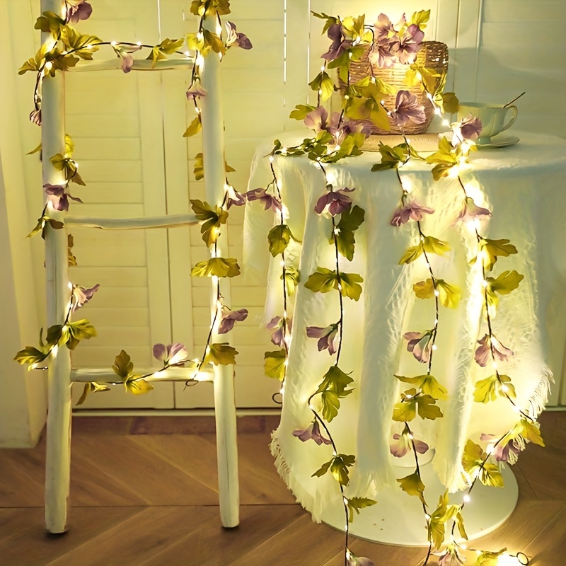 Easy DIY Faux Vines & Fairy Lights