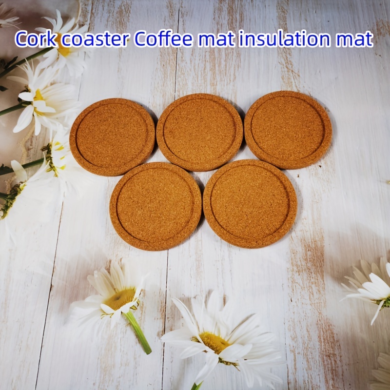 Cork Coasters For Drink Absorption Cork Coasters Coffee - Temu