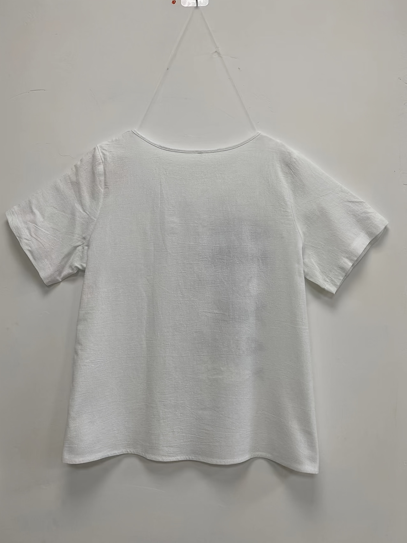 Blusas de Verano con Cuello Redondo para Mujer Tops de Manga Corta